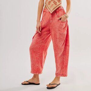 Free People High Road Pull-On Barrel Pants, Size Small, Never Worn